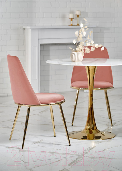 Изображение товара Стул Halmar K460 (розовый/золотой)