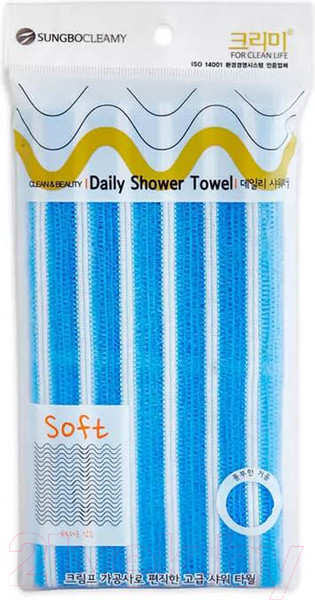 Изображение товара Мочалка для тела Sungbo Cleamy Clean&Beauty Daily Shower Towel (28x90)