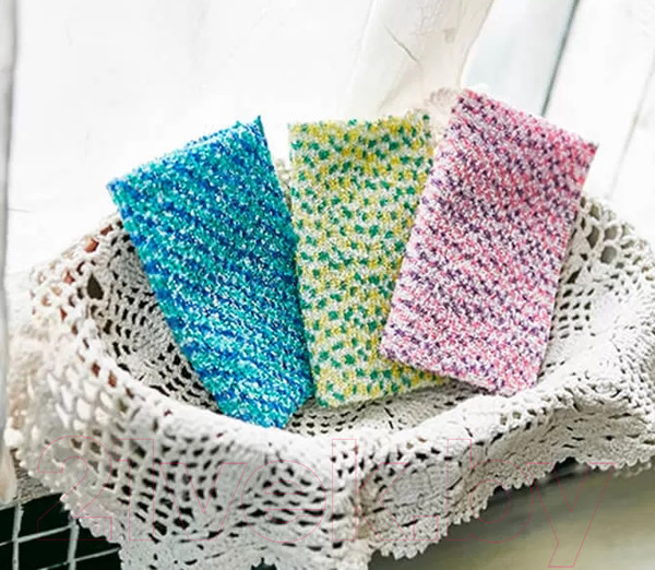 Изображение товара Набор губок для мытья посуды Sungbo Cleamy Well-Clean Scrubber  (2шт)