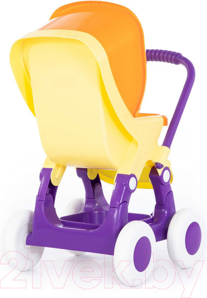 Изображение товара Коляска для куклы Полесье Alisa 4-х колесная / 95237 (желтый)