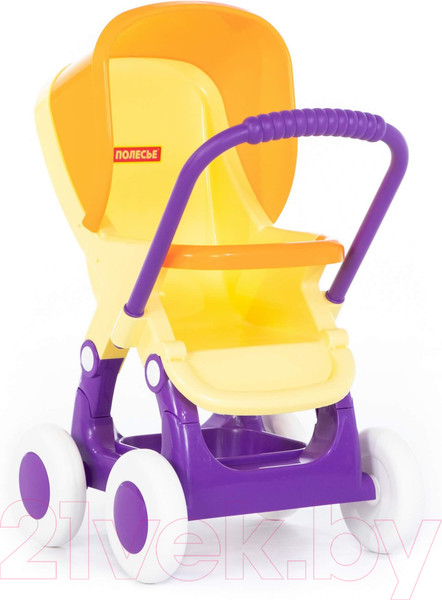 Изображение товара Коляска для куклы Полесье Alisa 4-х колесная / 95237 (желтый)