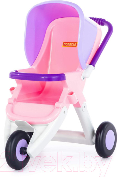 Изображение товара Коляска для куклы Полесье Anita 3-х колесная / 95206 (розовый)