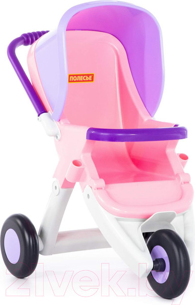 Изображение товара Коляска для куклы Полесье Anita 3-х колесная / 95206 (розовый)