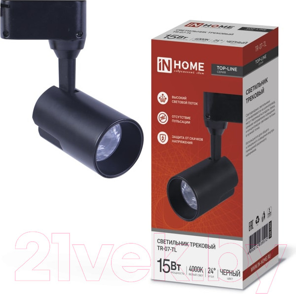 Изображение товара Трековый светильник INhome TR-07-TL 15Вт / 4690612035512