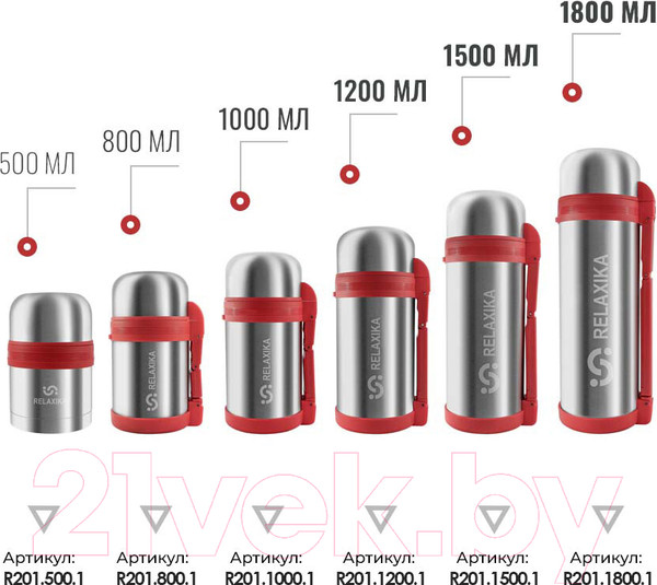 Изображение товара Термос универсальный Relaxika 201 (2000мл)