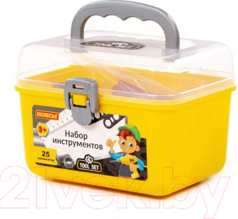 Изображение товара Набор инструментов игрушечный Полесье В чемоданчике №27 / 92410 (25эл)