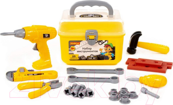 Изображение товара Набор инструментов игрушечный Полесье В чемоданчике №27 / 92410 (25эл)