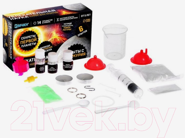 Изображение товара Набор для опытов Эврики Увлекательная наука. Опыты с Меркурия / 7078291