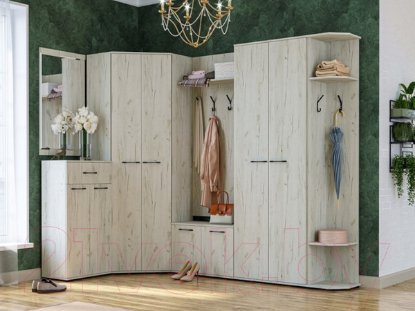 Изображение товара Тумба в прихожую Памир Италия ТК-600 (крафт белый)