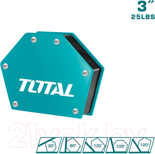 Изображение товара Магнитный фиксатор TOTAL TAMWH6002 (6шт)