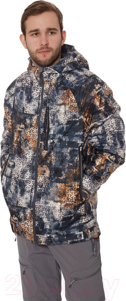 Изображение товара Куртка FHM Pharos 2022 (2XL, принт серо-оранжевый)