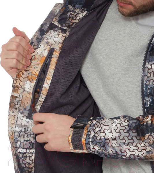 Изображение товара Куртка FHM Pharos 2023 (3XL, принт серо-оранжевый)