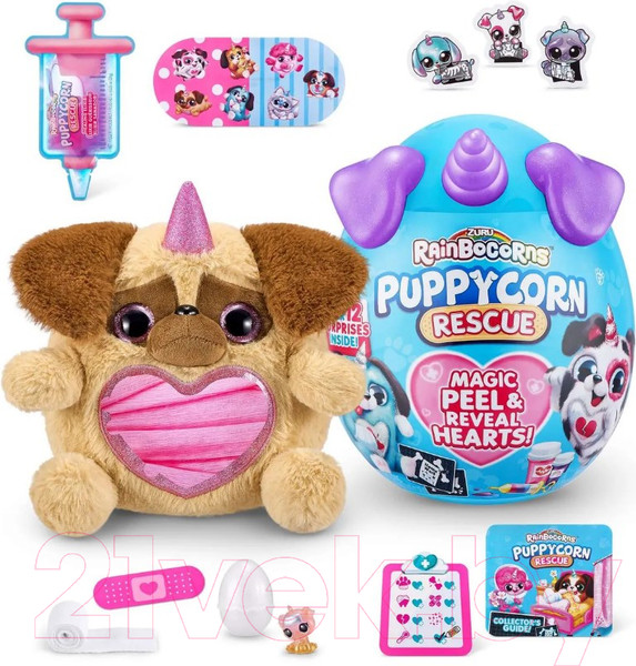 Изображение товара Игрушка-сюрприз Zuru Rainbocorns Сюрприз в яйце Puppycorn Rescue / 9261