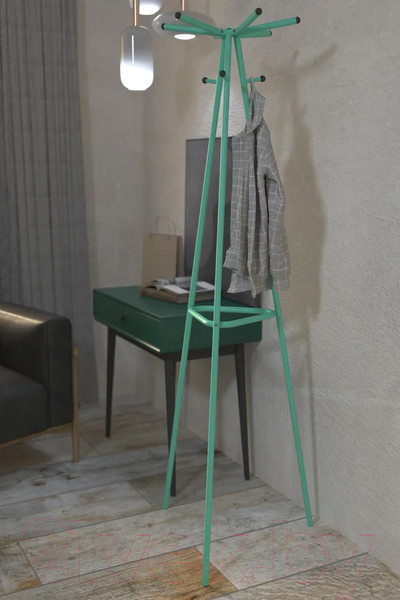 Изображение товара Вешалка для одежды Мебелик Галилео 217 (бирюзовый)