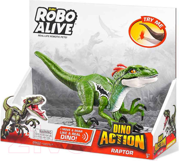 Изображение товара Интерактивная игрушка Zuru Robo Alive Раптор / 7172