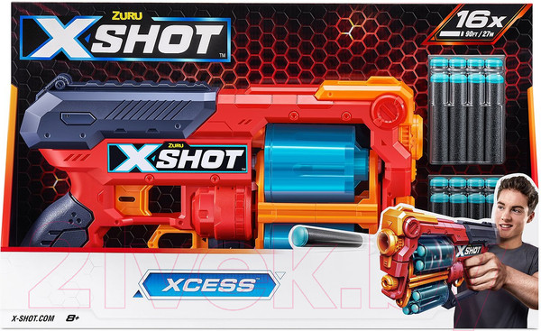 Изображение товара Бластер игрушечный Zuru X-Shot Ексель – Иксес ТК-12 / 36436
