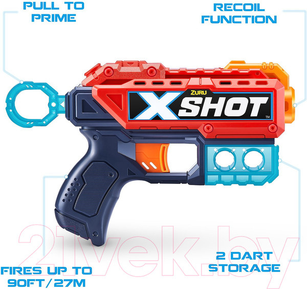 Изображение товара Набор игрушечного оружия Zuru X-Shot Ексель – Дабл Кикбек / 36202