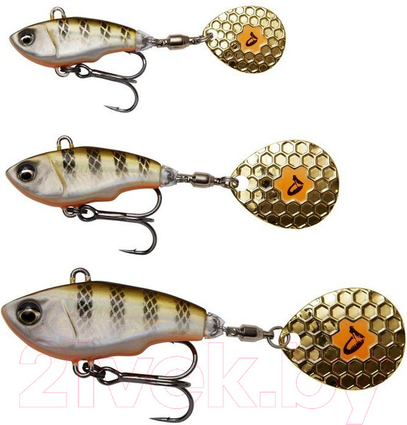 Изображение товара Тейл-спиннер Savage Gear Fat Tail Spin Sinking White Silver / 71763
