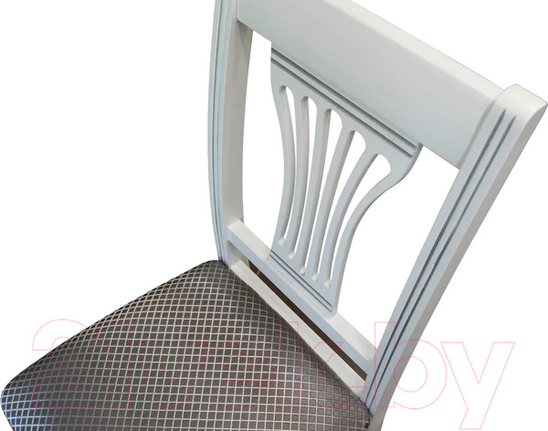 Изображение товара Стул Мебелик Анри (белый/серебристый/атина серебристый)