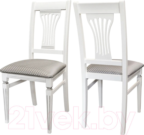 Изображение товара Стул Мебелик Анри (белый/серебристый/атина серебристый)