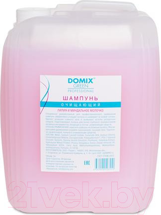 Изображение товара Шампунь для волос Domix Green Лилия и миндальное молочко (5л)