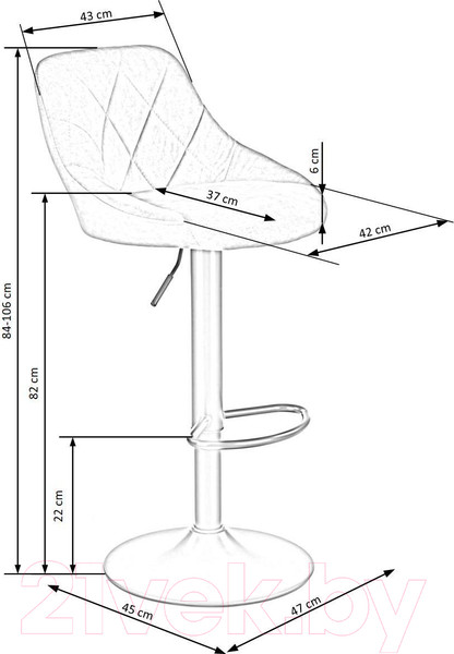 Изображение товара Стул барный Halmar H101 (темно-зеленый/черный)