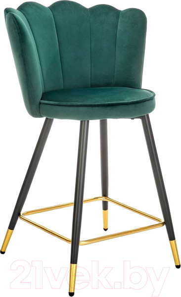Изображение товара Стул барный Halmar H106 (темно-зеленый/черный/золото)