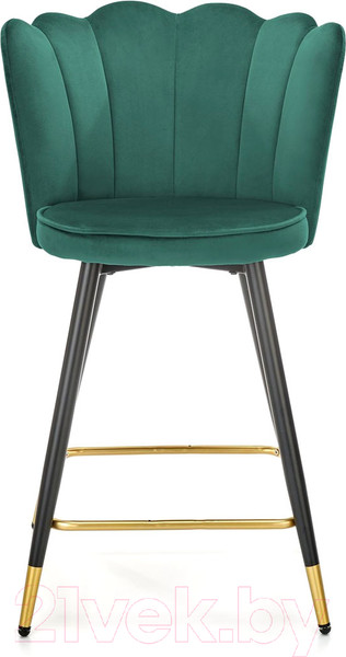Изображение товара Стул барный Halmar H106 (темно-зеленый/черный/золото)