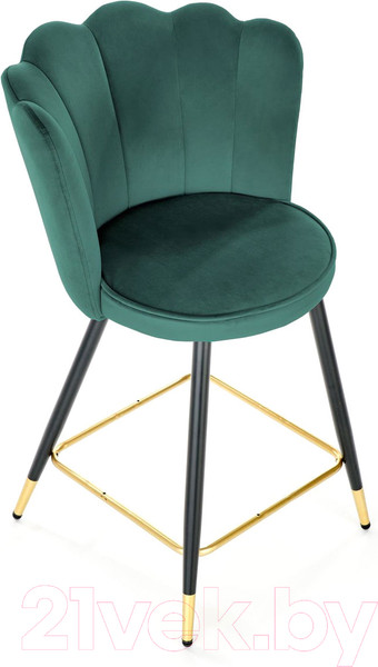 Изображение товара Стул барный Halmar H106 (темно-зеленый/черный/золото)