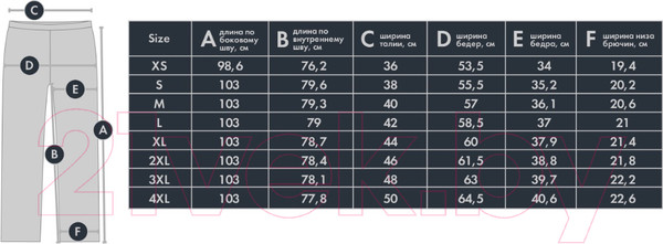 Изображение товара Брюки спортивные FHM Trek 11464 (2XL, хаки)
