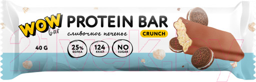 Изображение товара Набор протеиновых батончиков Prime Kraft Wowbar Crunch Сливочное печенье (15x40г)