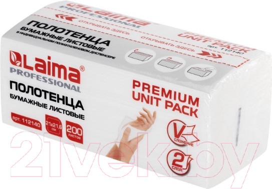 Изображение товара Бумажные полотенца Laima Premium Unit Pack / 112140