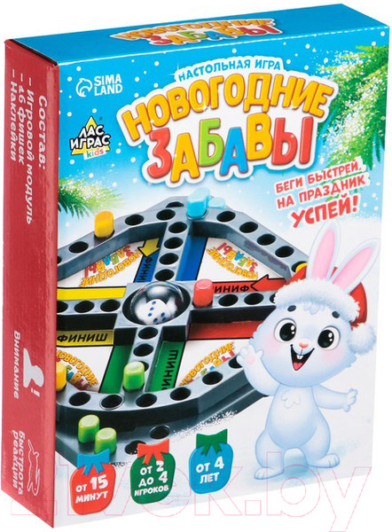 Изображение товара Настольная игра Лас Играс Новогодние забавы / 4359682