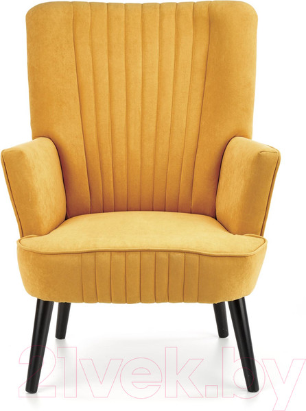 Изображение товара Кресло мягкое Halmar Delgado (горчичный/черный)