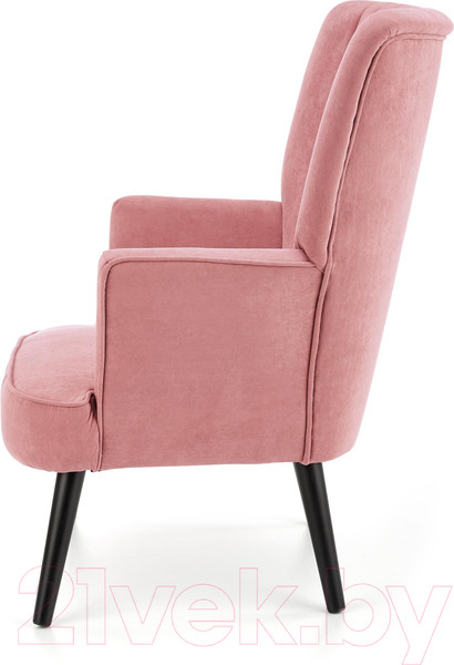 Изображение товара Кресло мягкое Halmar Delgado (розовый/черный)