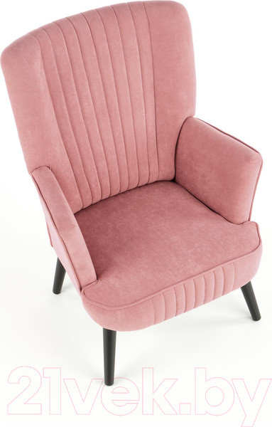 Изображение товара Кресло мягкое Halmar Delgado (розовый/черный)