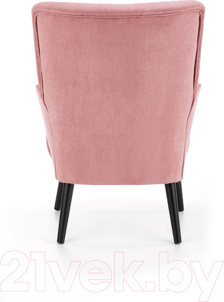 Изображение товара Кресло мягкое Halmar Delgado (розовый/черный)
