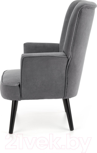 Изображение товара Кресло мягкое Halmar Delgado (серый/черный)
