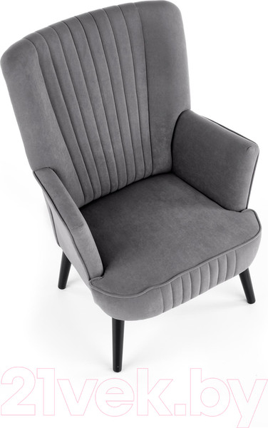 Изображение товара Кресло мягкое Halmar Delgado (серый/черный)