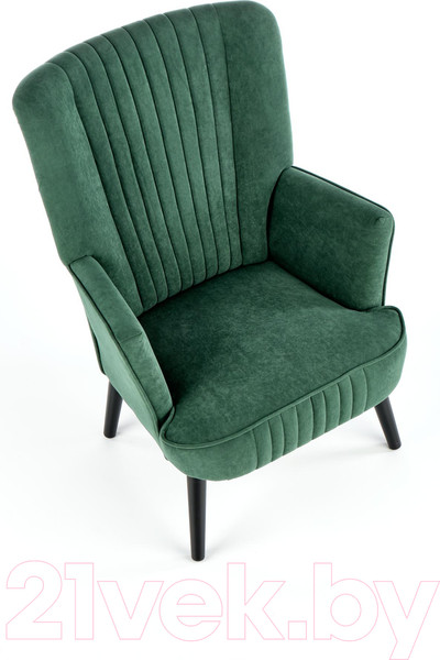 Изображение товара Кресло мягкое Halmar Delgado (темно-зеленый/черный)