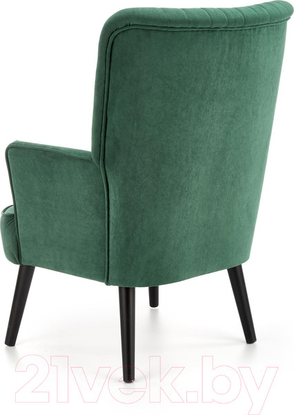 Изображение товара Кресло мягкое Halmar Delgado (темно-зеленый/черный)
