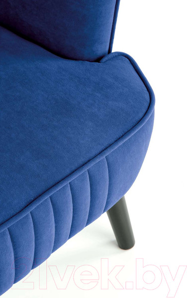 Изображение товара Кресло мягкое Halmar Delgado (темно-синий/черный)