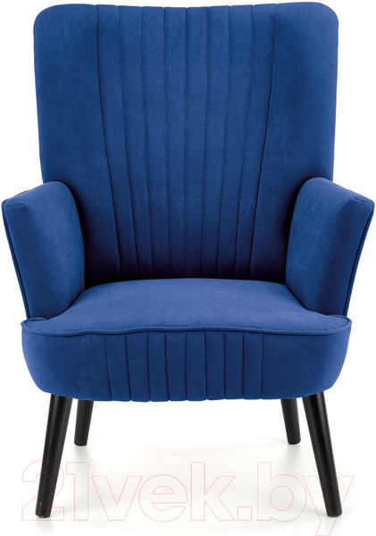 Изображение товара Кресло мягкое Halmar Delgado (темно-синий/черный)