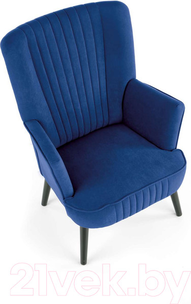 Изображение товара Кресло мягкое Halmar Delgado (темно-синий/черный)