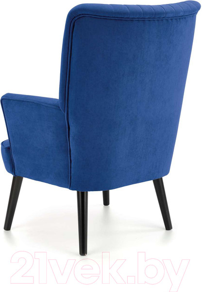 Изображение товара Кресло мягкое Halmar Delgado (темно-синий/черный)
