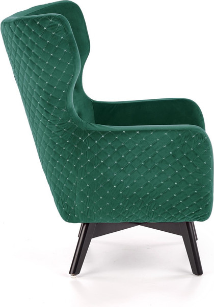 Изображение товара Кресло мягкое Halmar Marvel (темно-зеленый/черный)