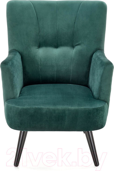 Изображение товара Кресло мягкое Halmar Pagoni (темно-зеленый/черный)