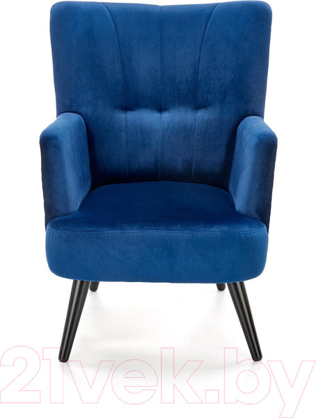 Изображение товара Кресло мягкое Halmar Pagoni (темно-синий/черный)