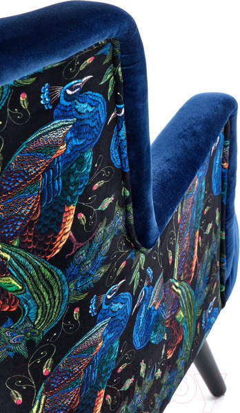 Изображение товара Кресло мягкое Halmar Pagoni (темно-синий/черный)