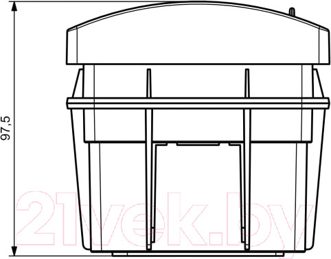 Изображение товара Бокс пластиковый Adal Pano Внутренний 2 / MD9315-B